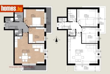 Тристаен, 110m²