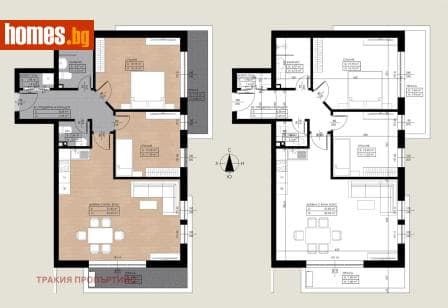 Тристаен, 110m²