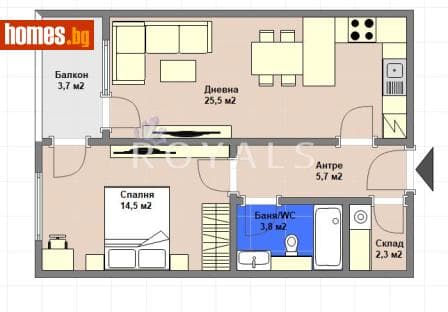Двустаен, 78m²