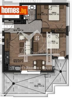 Тристаен, 80m²