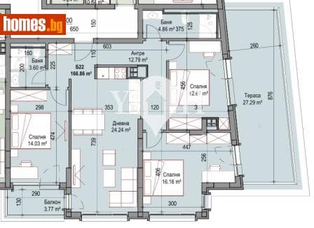 Четиристаен, 166m²