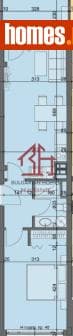 Двустаен, 58m²