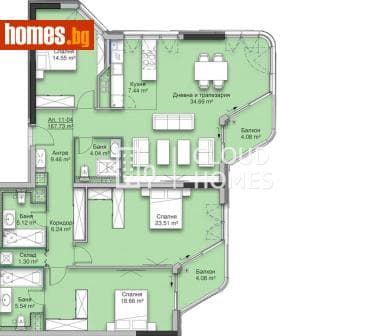 Четиристаен, 205m²