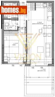 Двустаен, 71m²