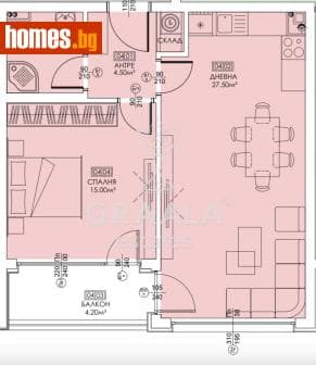 Двустаен, 70m²