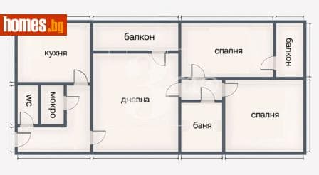 Тристаен, 86m²