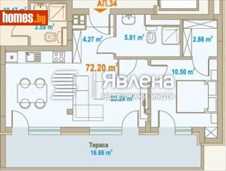 Двустаен, 104m²