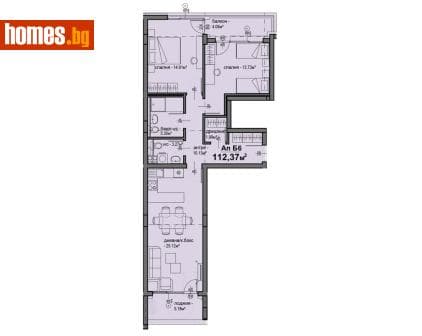 Тристаен, 112m²