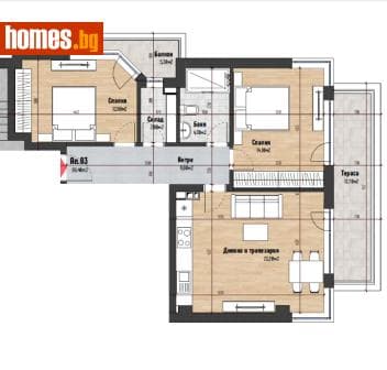 Тристаен, 116m²