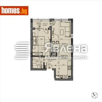 Двустаен, 73m²