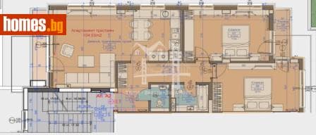 Тристаен, 117m²
