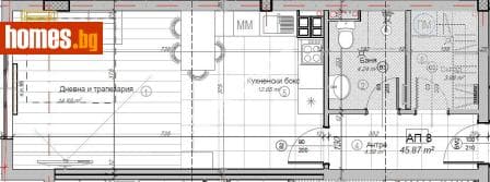 Едностаен, 53m²