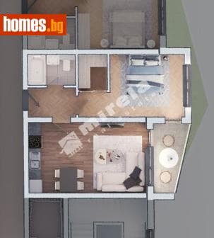 Двустаен, 73m²