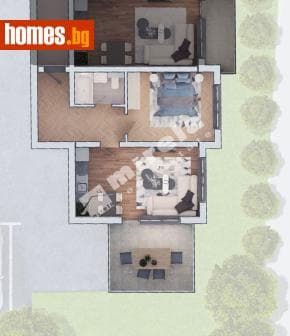 Двустаен, 90m²
