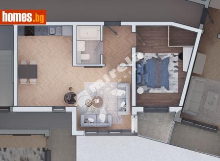 Двустаен, 83m²