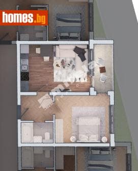 Двустаен, 74m²