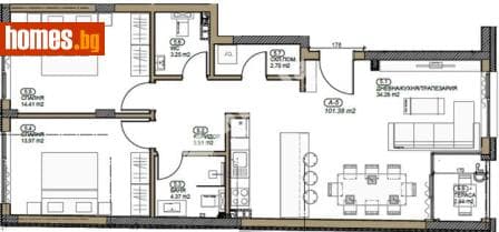 Тристаен, 137m²