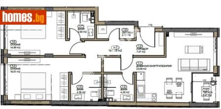 Тристаен, 137m²