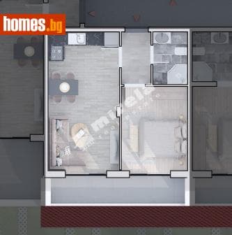 Двустаен, 87m²