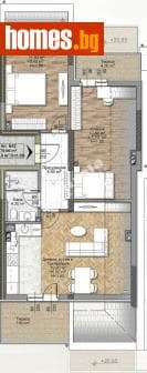 Тристаен, 93m²