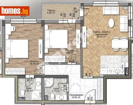 Тристаен, 101m²