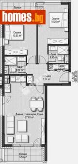 Тристаен, 122m²