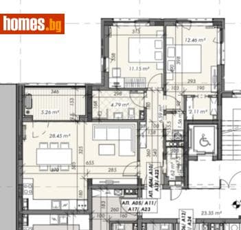 Тристаен, 106m²