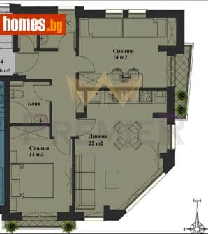 Тристаен, 93m²