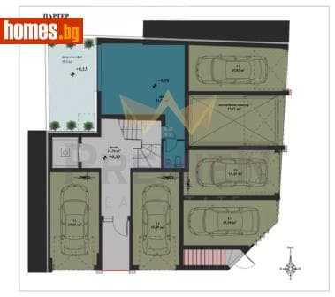 Двустаен, 54m²