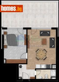 Двустаен, 67m²