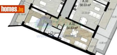 Двустаен, 64m²