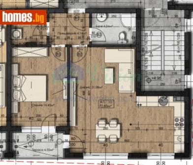 Двустаен, 85m²