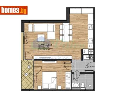 Двустаен, 85m²