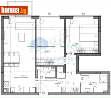 Тристаен, 107m²