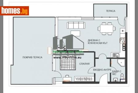 Двустаен, 115m²
