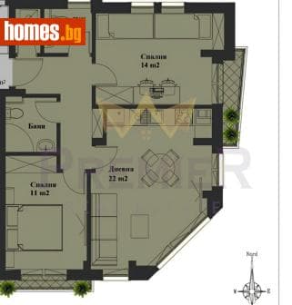 Тристаен, 93m²