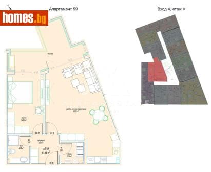 Двустаен, 105m²