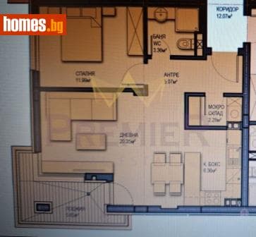 Двустаен, 82m²