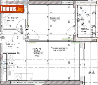 Двустаен, 65m²