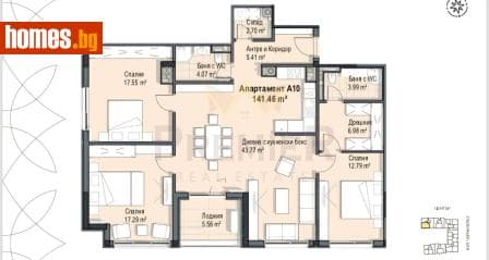 Четиристаен, 171m²