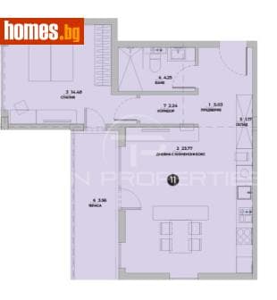 Двустаен, 93m²