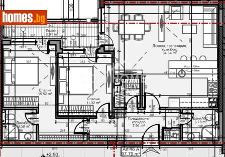 Тристаен, 114m²