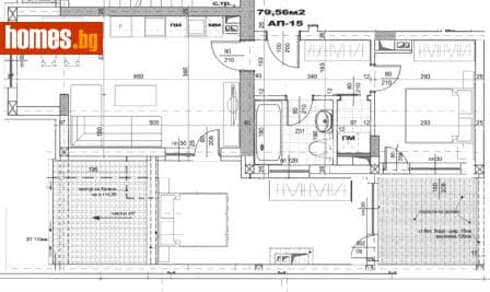 Тристаен, 106m²