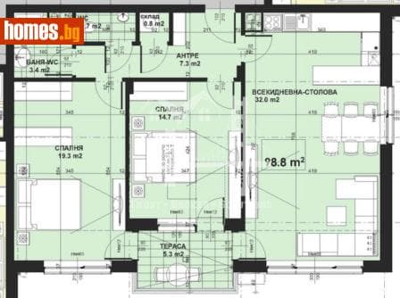 Тристаен, 111m²