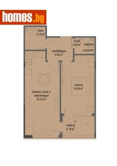 Двустаен, 76m²