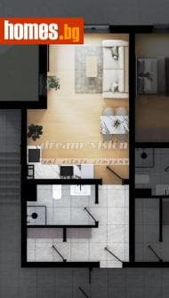 Едностаен, 52m²