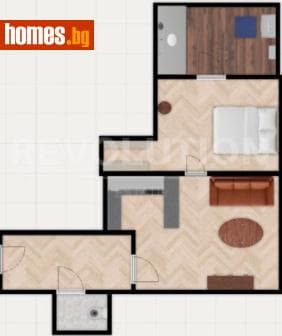 Двустаен, 55m²
