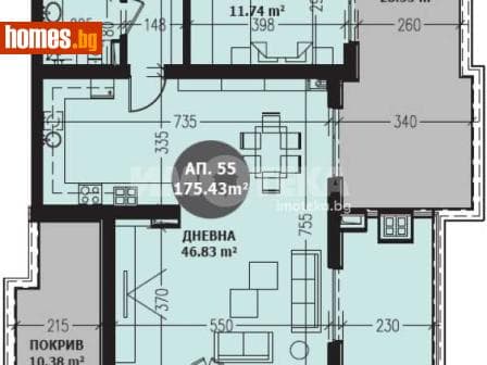 Тристаен, 175m²