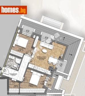 Тристаен, 85m²