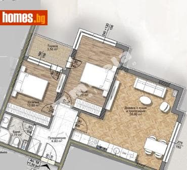 Тристаен, 93m²